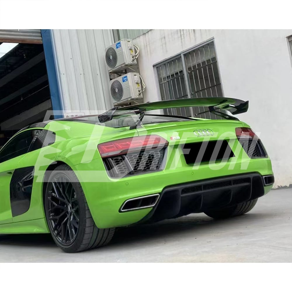 Drifton Style Dry Forged Carbon Fiber Spoiler For Audi R8 2016-2018