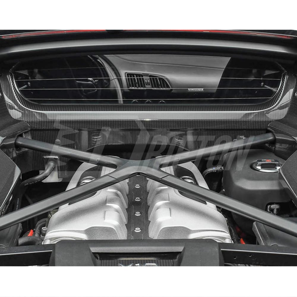 Dry Carbon Fiber Replacement Engine Bay Firewall Panel Cover For Audi R8 2016-2024