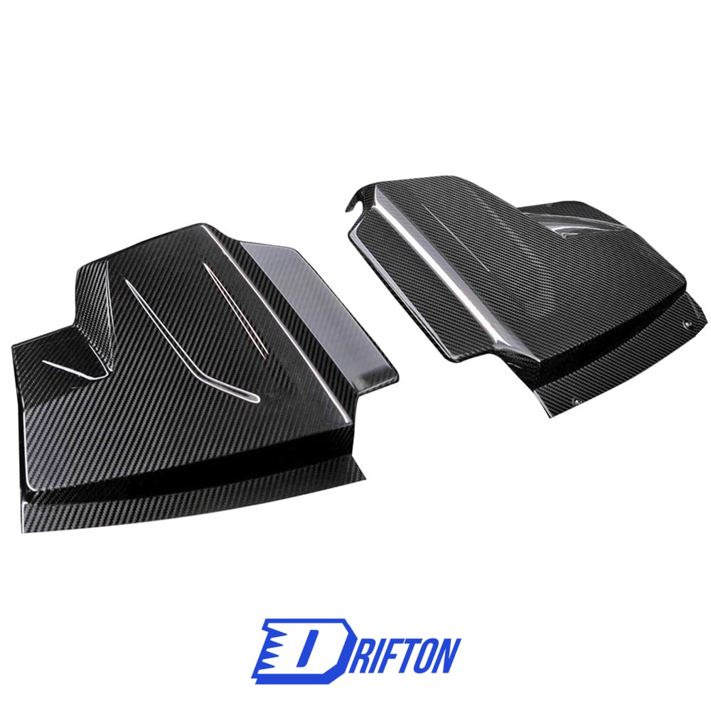 Dry Carbon Fiber Replacement Engine Cover Pair For Audi R8 2020-2024