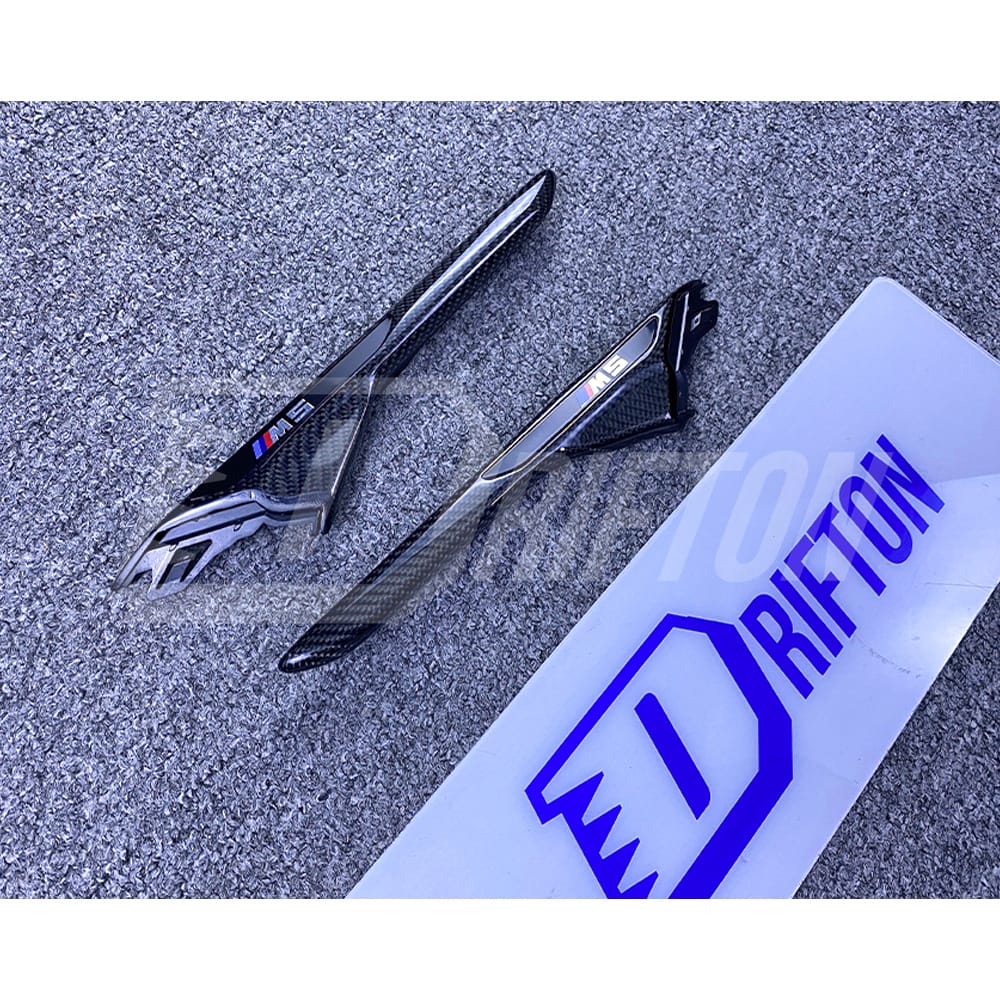 Carbon Fiber Replacement Fender Vent Trim For BMW 5 Series F90 M5 2017-2019