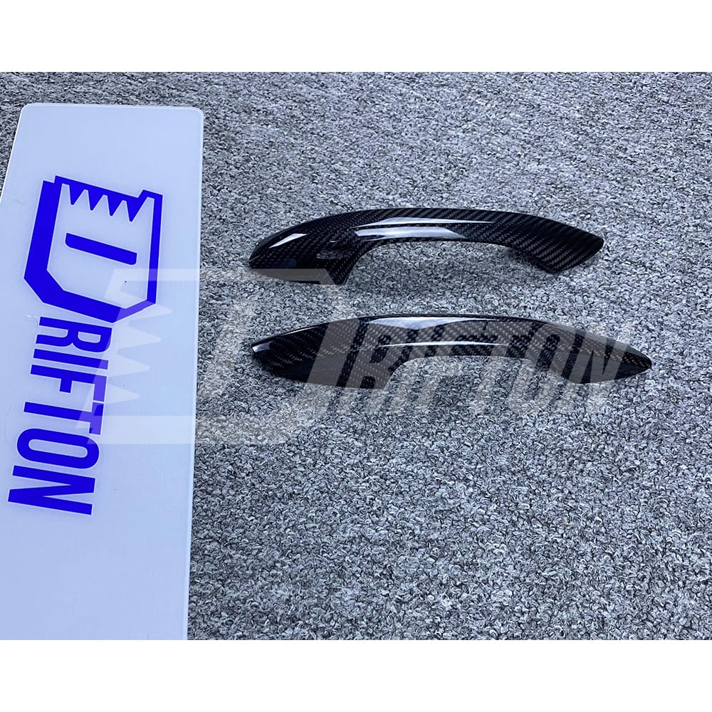 Dry Carbon Fiber Door Handle Cover For Porsche 718 Cayman Boxster 2016-2018