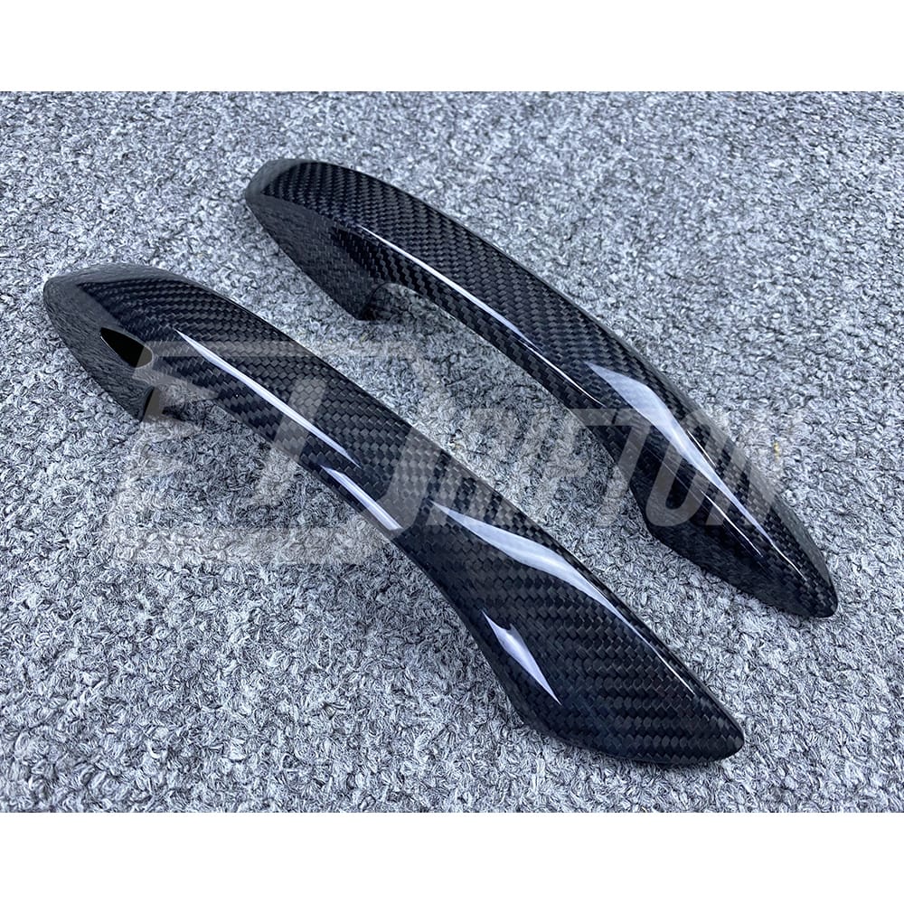 Dry Carbon Fiber Door Handle Cover For Porsche 718 Cayman Boxster 2016-2018