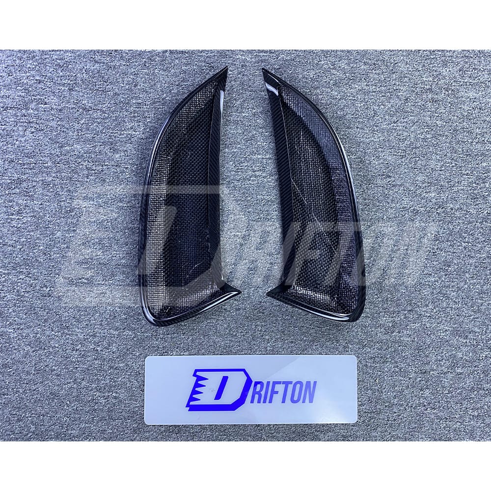 GT4 Style Dry Carbon Fiber Side Vent For Porsche 718 Cayman Boxster 2016-2019