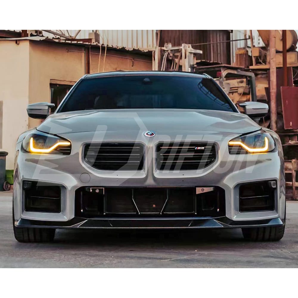 R44 Style Dry Carbon Fiber Front Lip For BMW G87 M2 2023-Present