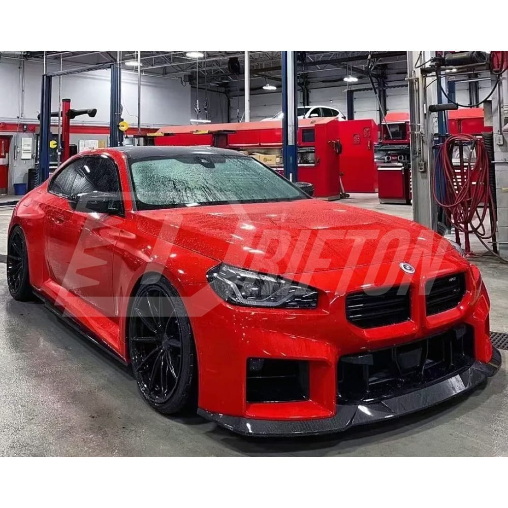 R44 Style Dry Carbon Fiber Front Lip For BMW G87 M2 2023-Present