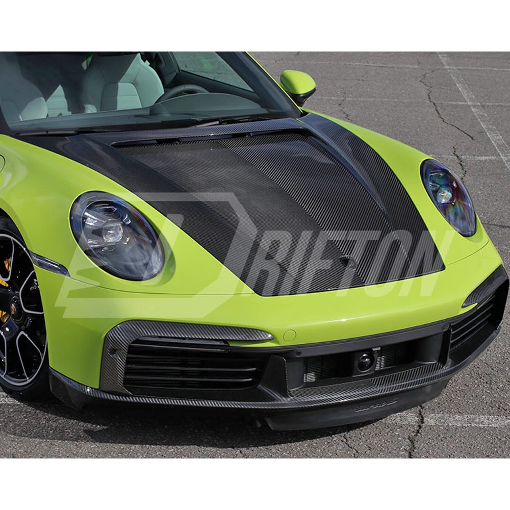 TopCar Style Dry Carbon Fiber Hood For Porsche 911 992 Carrera S 2019-2023