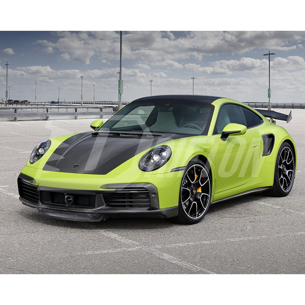 TopCar Style Dry Carbon Fiber Hood For Porsche 911 992 Carrera S 2019-2023