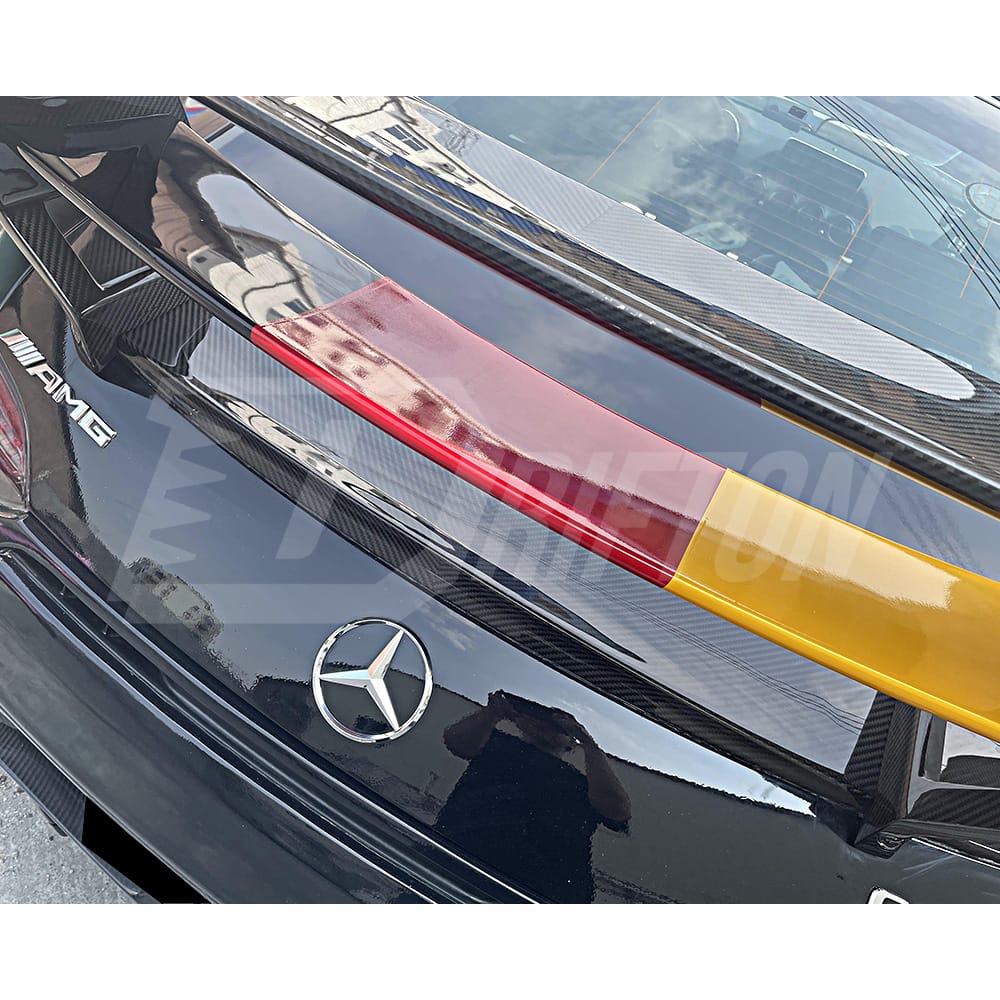 Black Series Style Carbon Fiber Rear Spoiler For Mercedes Benz AMG GT GTS GTC GTR 2015-2019