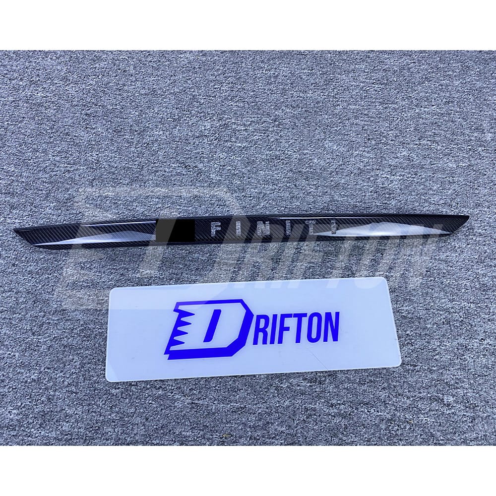 Dry Carbon Fiber Trunk Lid Upper Trim For INFINITI Q50 2013-2017
