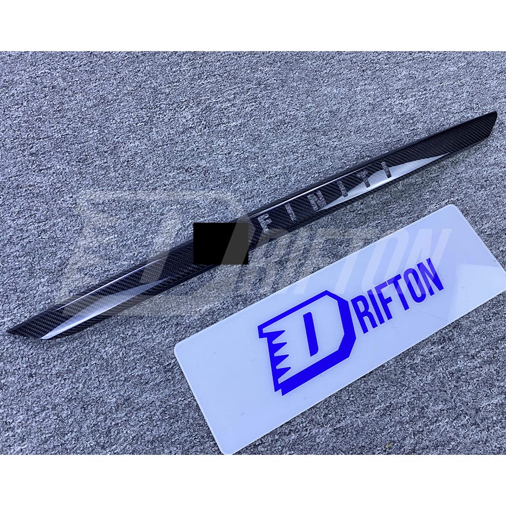 Dry Carbon Fiber Trunk Lid Upper Trim For INFINITI Q50 2013-2017