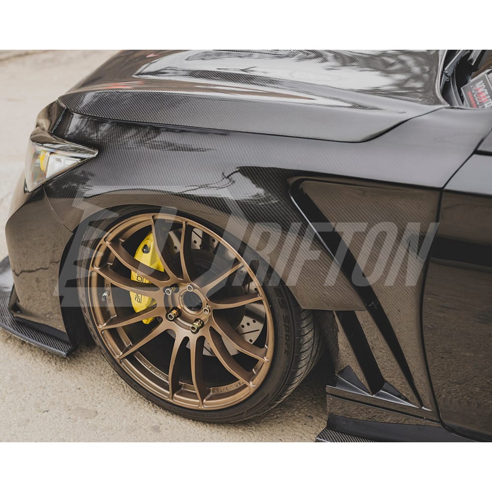 Vents Style Carbon Fiber Fender For INFINITI Q50 2013-2024