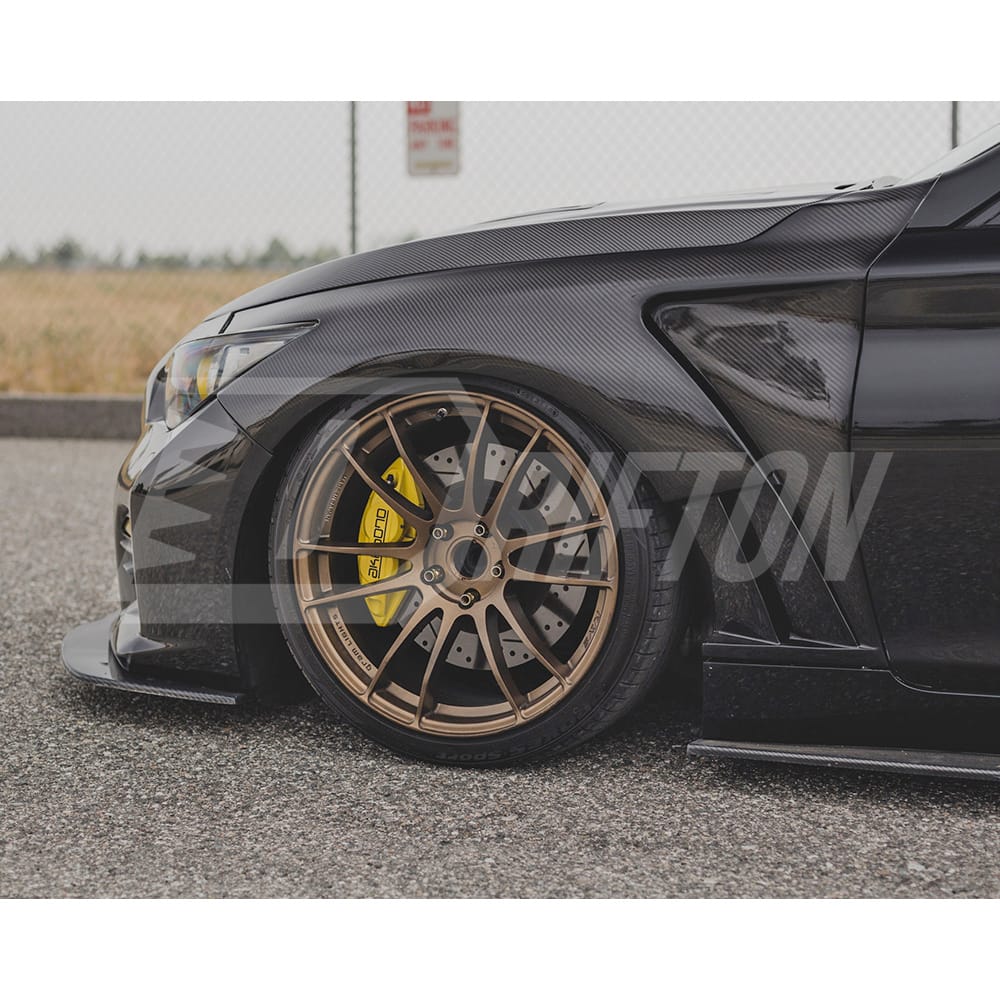 Vents Style Carbon Fiber Fender For INFINITI Q50 2013-2024