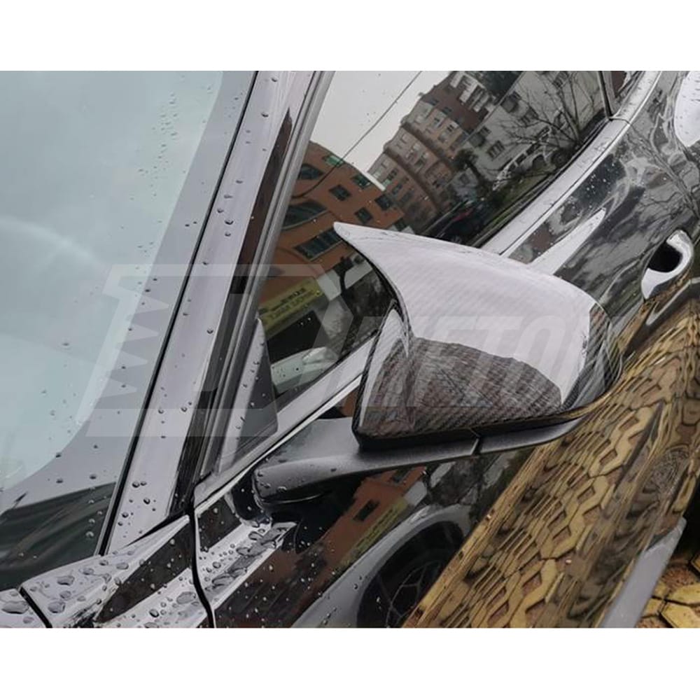 AN Style Carbon Fiber Mirror Cover For Ford Mustang 2015-2017