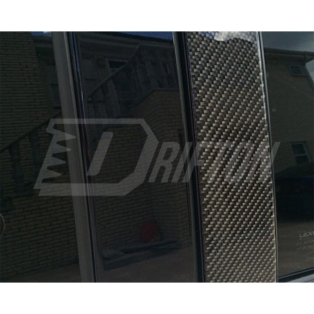 Honeycomb Weave Dry Carbon Fiber A B C Pillar Cover For INFINITI Q50 2013-2024