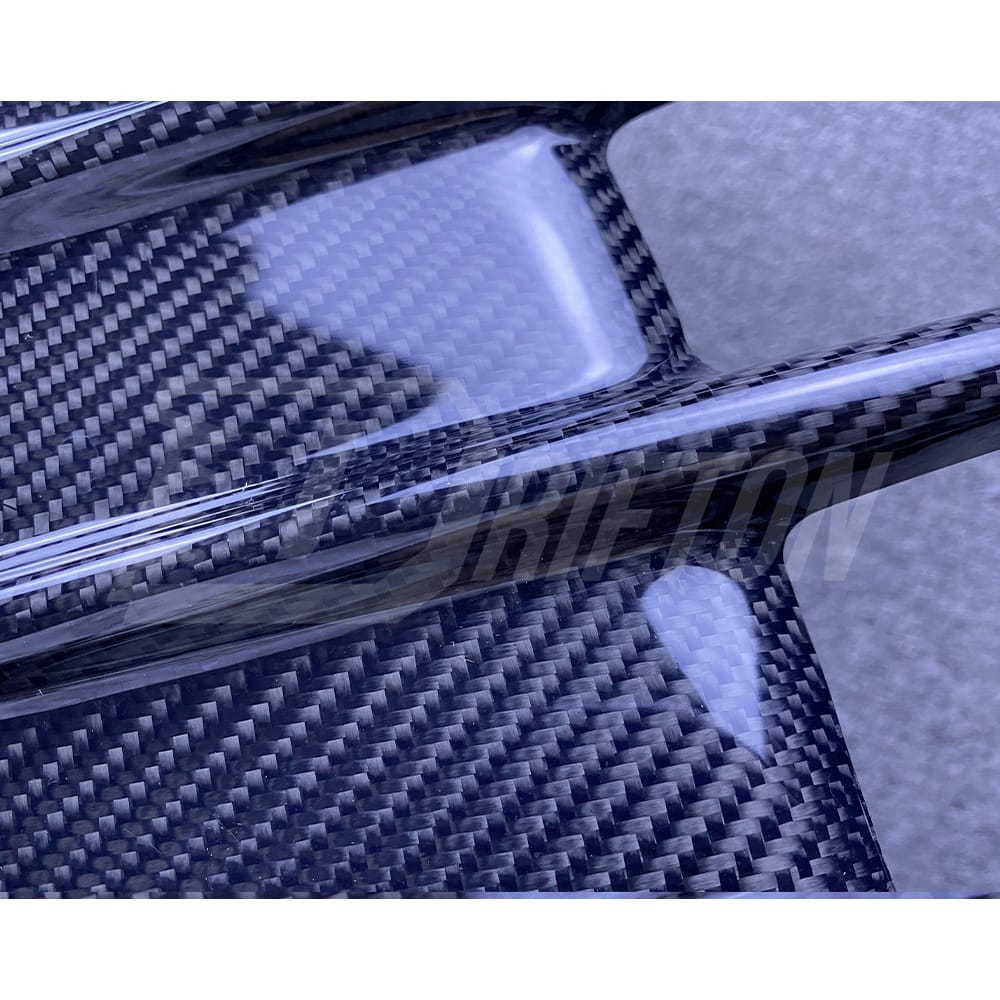 Top Secret Style Carbon Fiber Rear Fender Splitter For Nissan R35 GTR 2008-2019