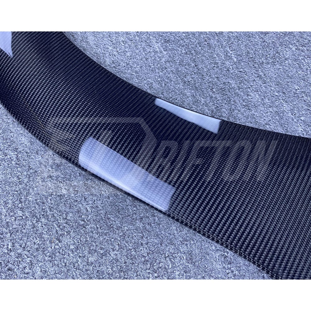 Top Secret Style Carbon Fiber Rear Fender Wheel Flare Trim Set For Nissan R35 GTR 2008-2019