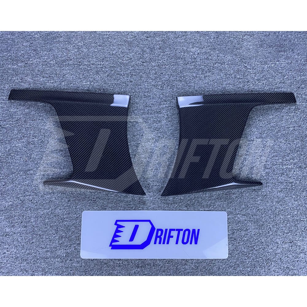 Top Secret Style Carbon Fiber Rear Fender Wheel Flare Trim Set For Nissan R35 GTR 2008-2019