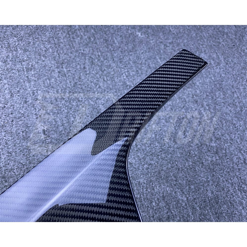 Top Secret Style Carbon Fiber Rear Fender Wheel Flare Trim Set For Nissan R35 GTR 2008-2019
