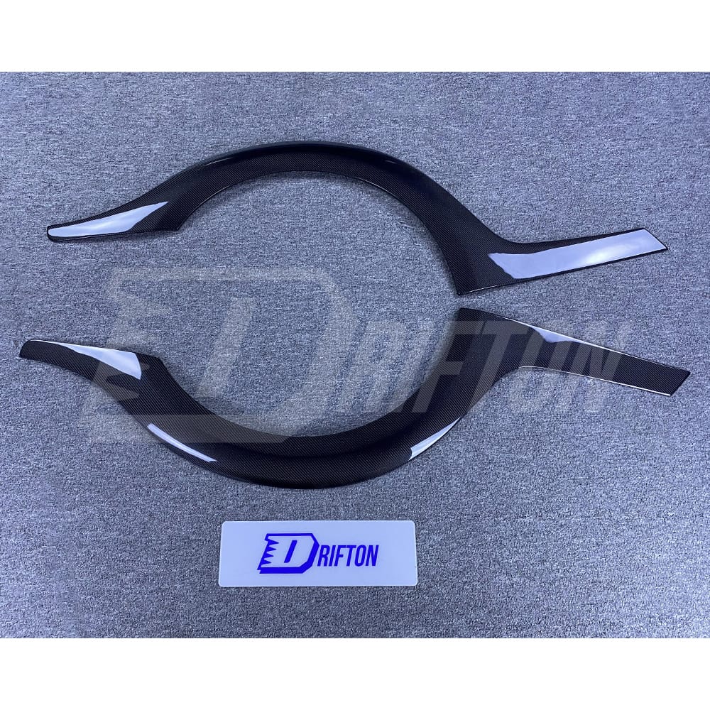 Top Secret Style Carbon Fiber Rear Fender Wheel Trim For Nissan R35 GTR 2008-2019