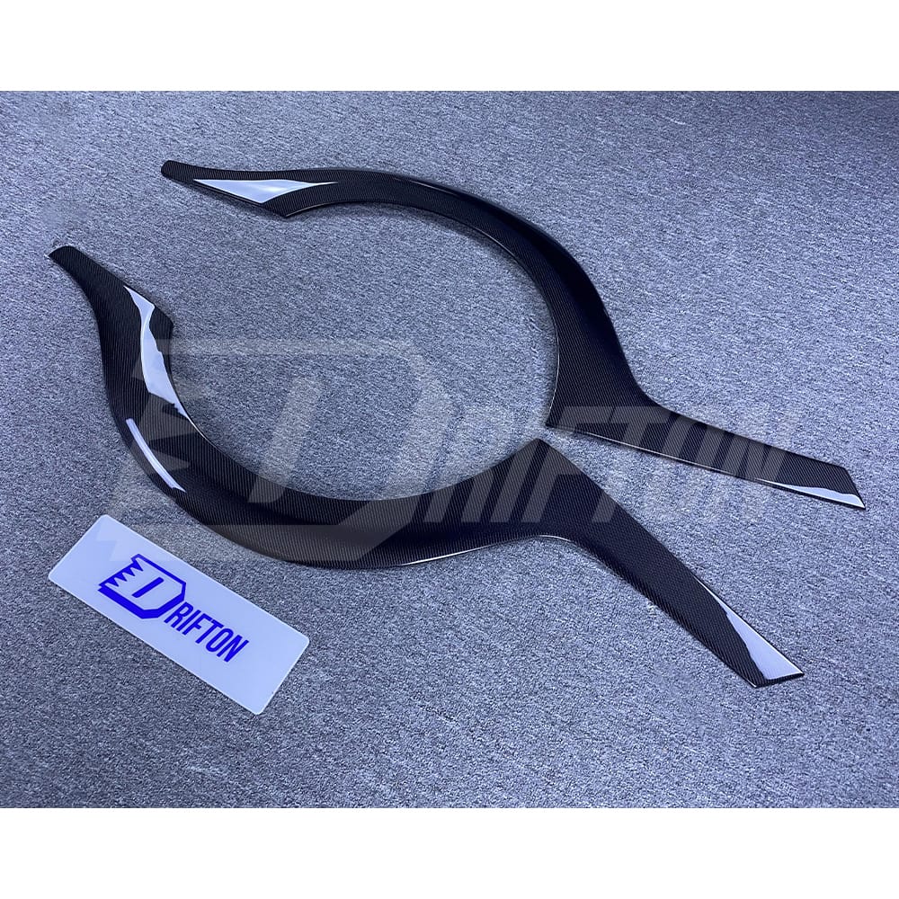 Top Secret Style Carbon Fiber Rear Fender Wheel Trim For Nissan R35 GTR 2008-2019