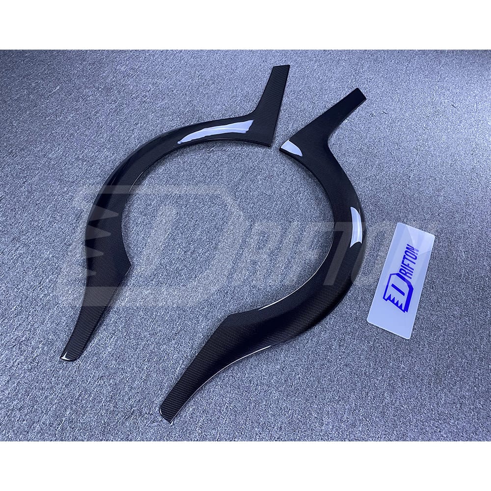 Top Secret Style Carbon Fiber Rear Fender Wheel Trim For Nissan R35 GTR 2008-2019