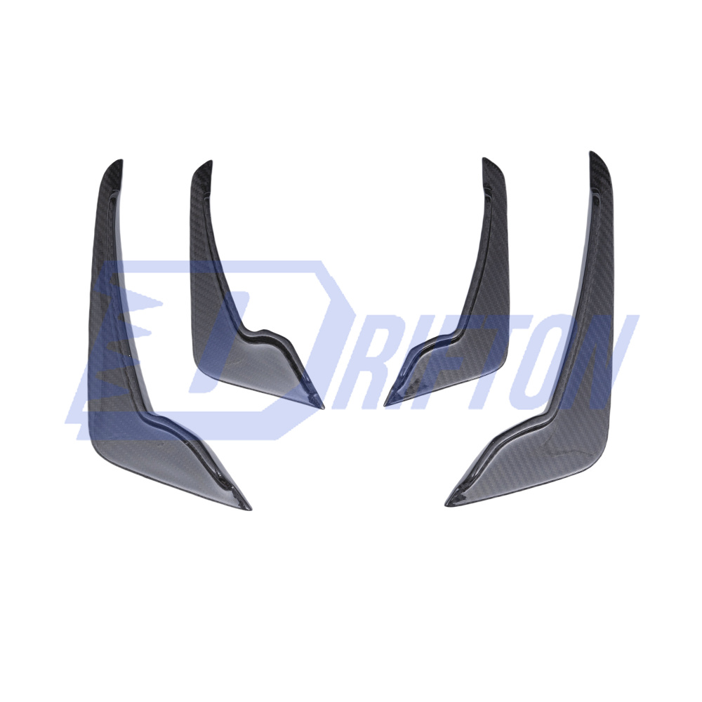 CMST Style Dry Carbon Fiber Front Canards For BMW G82 M4 G80 M3 2020-2024