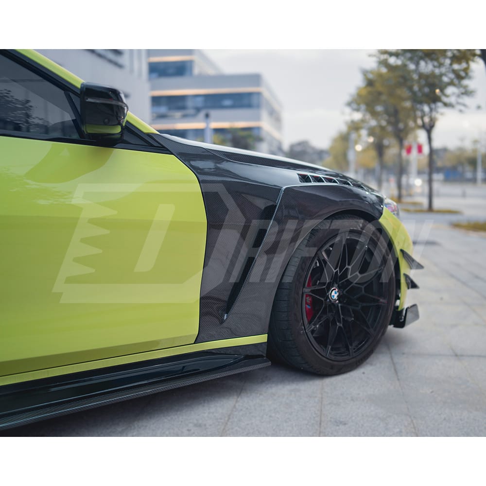 CMST Style Dry Carbon Fiber Front Canards For BMW G82 M4 G80 M3 2020-2024