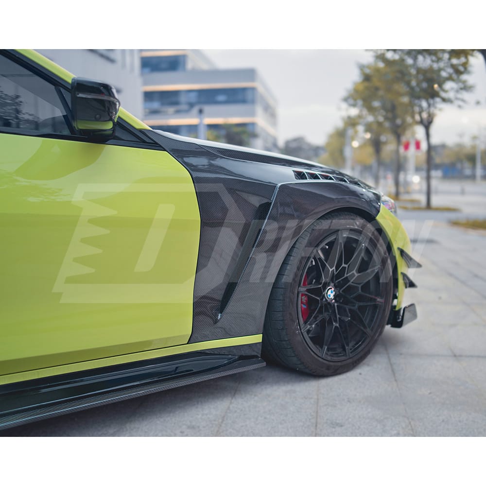 CMST Vented Style Dry Carbon Fiber Front Fender For BMW G80 M3 G82 M4 2020-2024