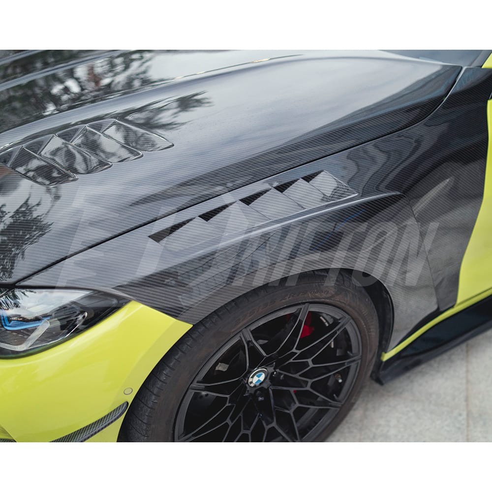 CMST Vented Style Dry Carbon Fiber Front Fender For BMW G80 M3 G82 M4 2020-2024