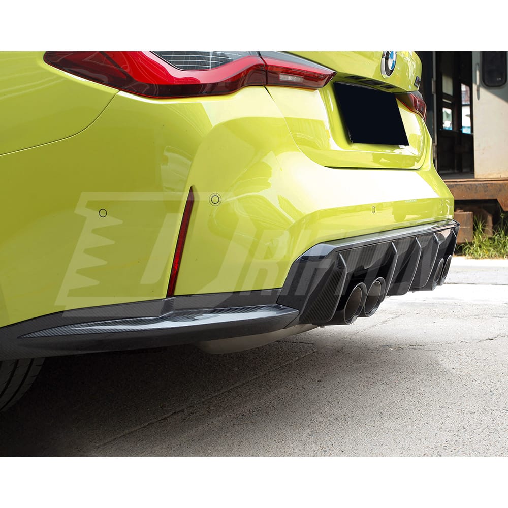 OEM Style Dry Carbon Fiber Rear Splitter For BMW G82 G83 M4 G80 G81 M3 2020-2024