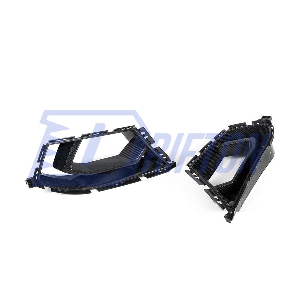 SQ Style Dry Carbon Fiber Front Bumper Air Intake Duct Vents For BMW G82 G83 M4 G80 G81 M3 2020-2024