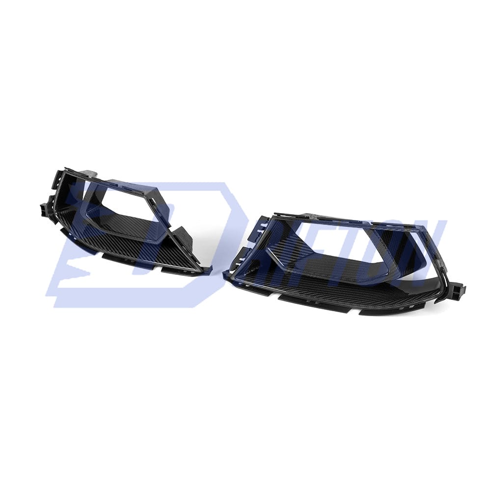 SQ Style Dry Carbon Fiber Front Bumper Air Intake Duct Vents For BMW G82 G83 M4 G80 G81 M3 2020-2024