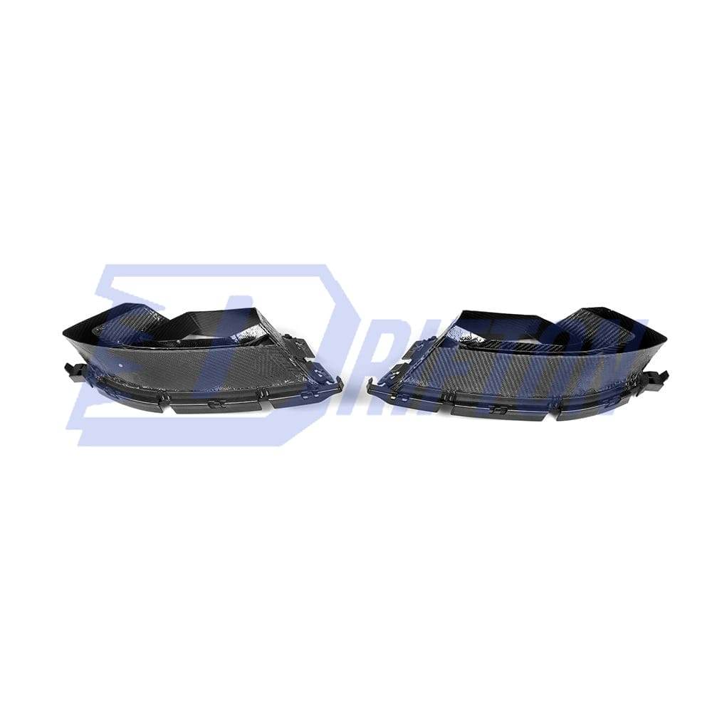 SQ Style Dry Carbon Fiber Front Bumper Air Intake Duct Vents For BMW G82 G83 M4 G80 G81 M3 2020-2024