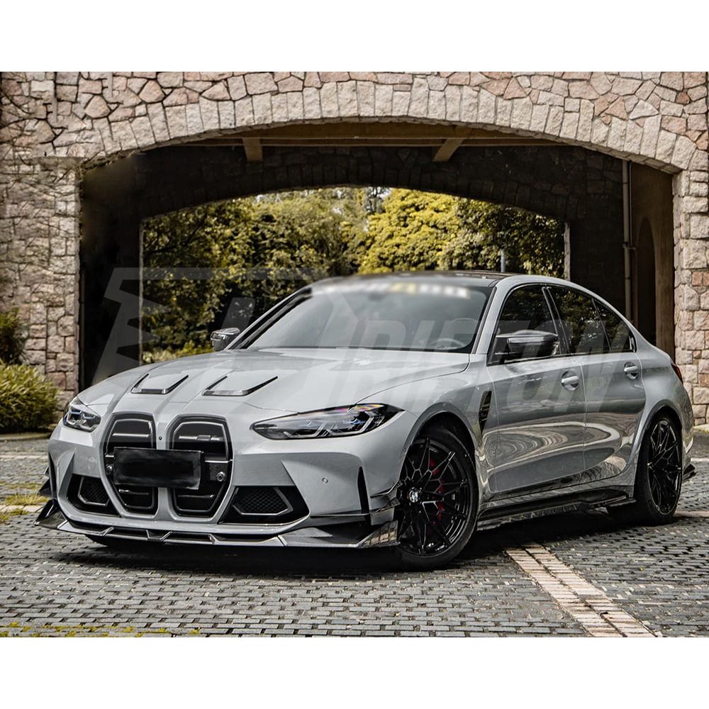 SQ Style Dry Carbon Fiber Front Bumper Air Intake Duct Vents For BMW G82 G83 M4 G80 G81 M3 2020-2024