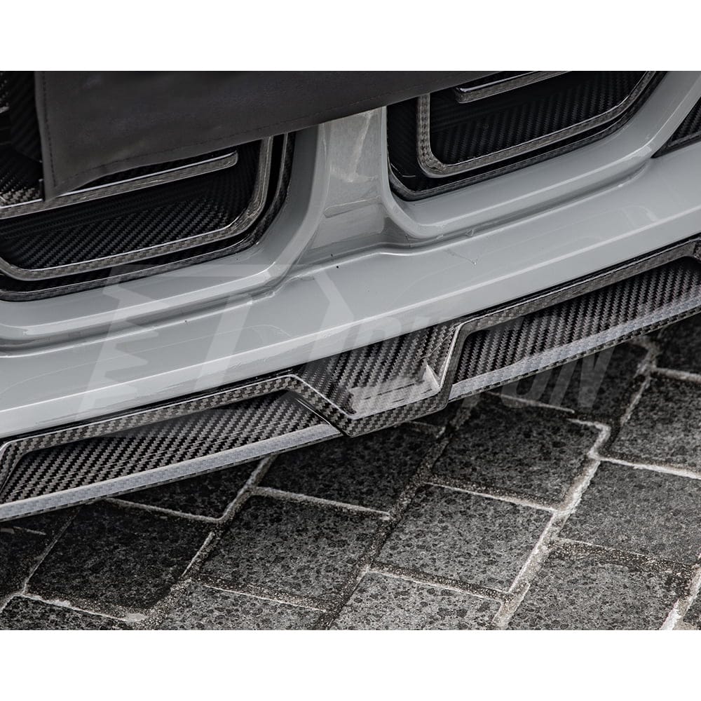SQ Style Dry Carbon Fiber Front Bumper Air Intake Duct Vents For BMW G82 G83 M4 G80 G81 M3 2020-2024
