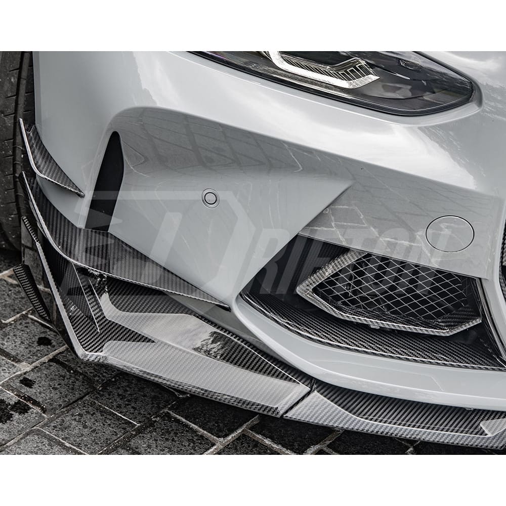 SQ Style Dry Carbon Fiber Front Bumper Air Intake Duct Vents For BMW G82 G83 M4 G80 G81 M3 2020-2024