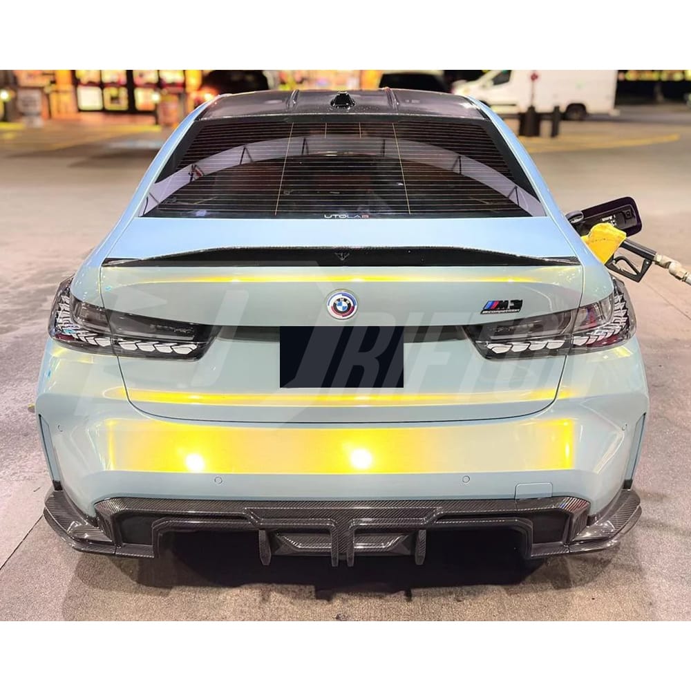 SQ Style Dry Carbon Fiber Rear Diffuser For BMW G80 G81 M3 G82 G83 M4 2020-2024