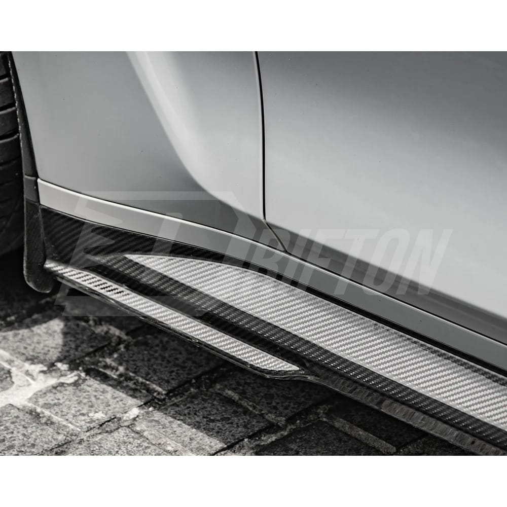 SQ Style Dry Carbon Fiber Side Skirt For BMW G80 G81 M3 2020-2024