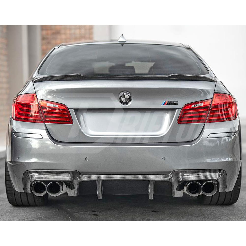 V2 Style Carbon Fiber Rear Diffuser For BMW 5 Series F10 F18 2010-2016