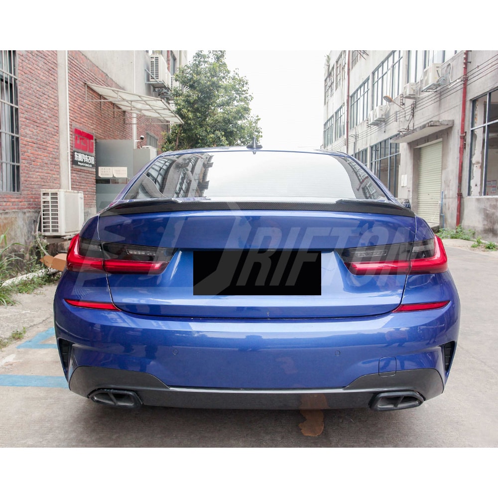 CS Style Dry Carbon Fiber Trunk Spoiler Rear Wing For BMW 3 Series G20 2019-2025