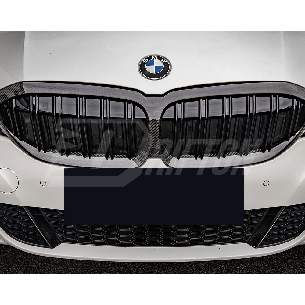 Dry Carbon Fiber Front Grill For BMW 3 Series G20 2019-2022