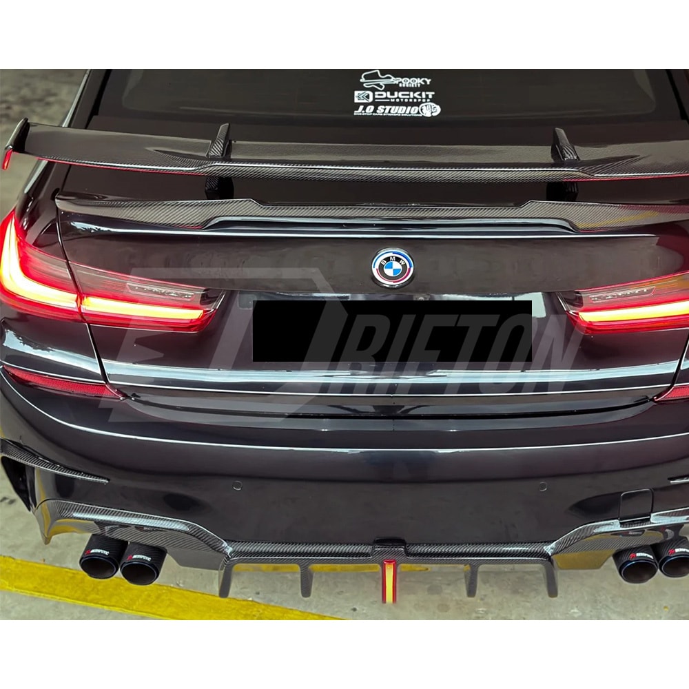 MP GT Style Carbon Fiber Rear Spoiler Wing For BMW 3 Series G20 2019-2025