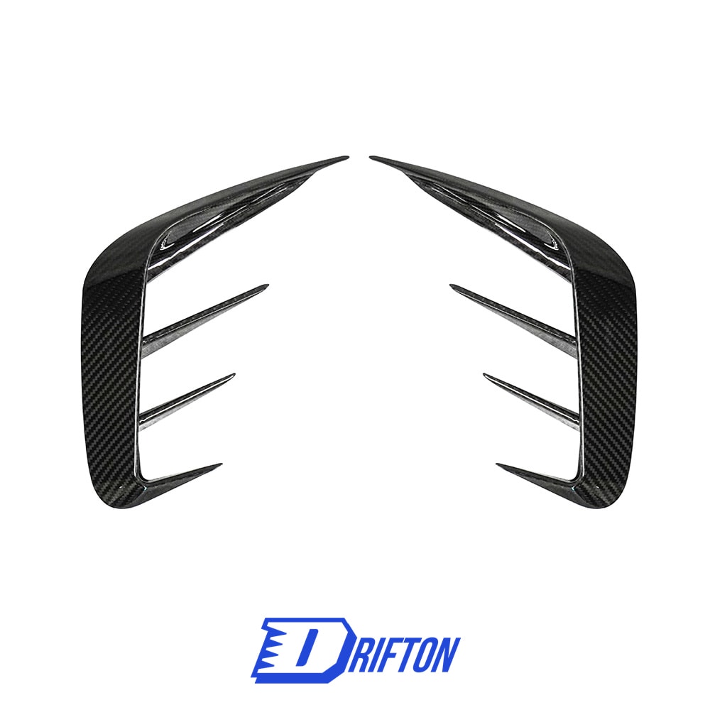 TAKD Style Dry Carbon Fiber Rear Bumper Splitter For BMW 3 Series G20 2019-2022