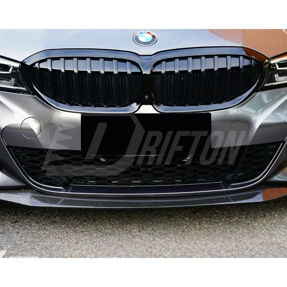 TAKD V2 Style Dry Carbon Fiber Front Lip For BMW 3 Series G20 2019-2022