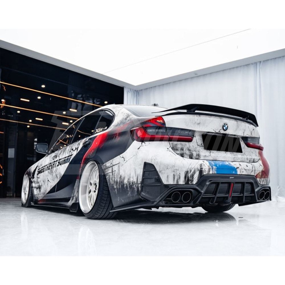 CMST Style Dry Carbon Fiber Rear Diffuser For BMW 3 Serises G20 LCI 2023-On