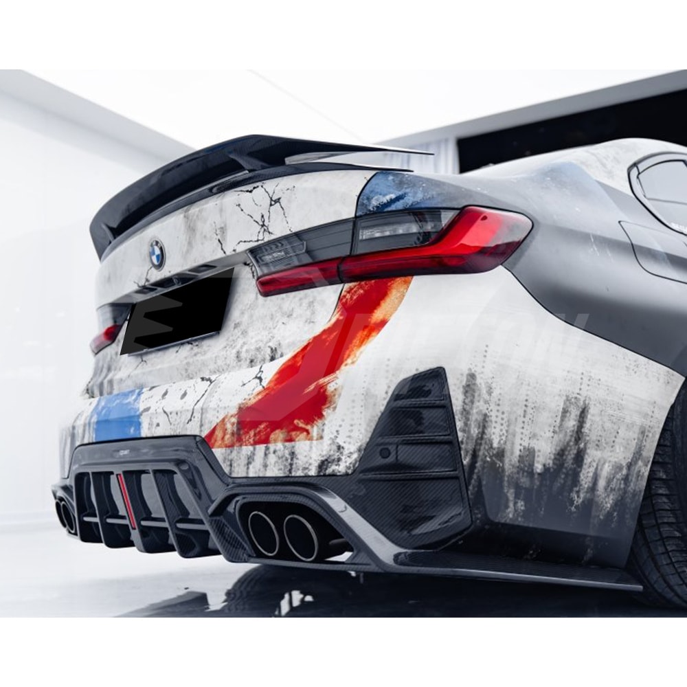 CMST Style Dry Carbon Fiber Rear Diffuser For BMW 3 Serises G20 LCI 2023-On