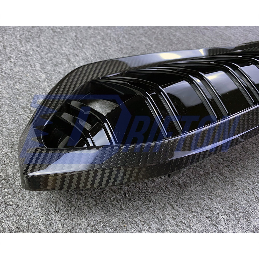 Double Slat Style Dry Carbon Fiber Front Grill For BMW 3 Series G20 LCI 2023-On