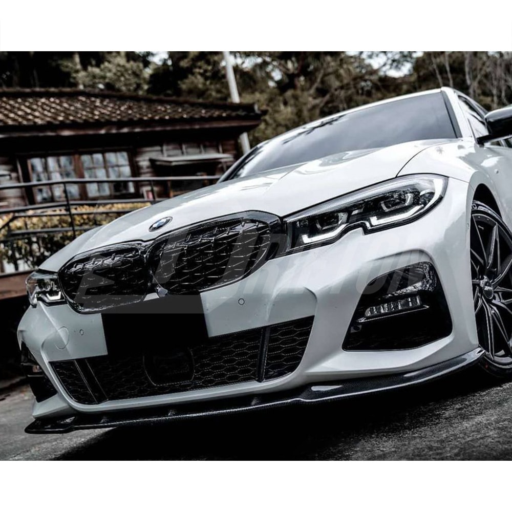 FD Style Carbon Fiber Front Lip For BMW 3 Series G20 2019-2022