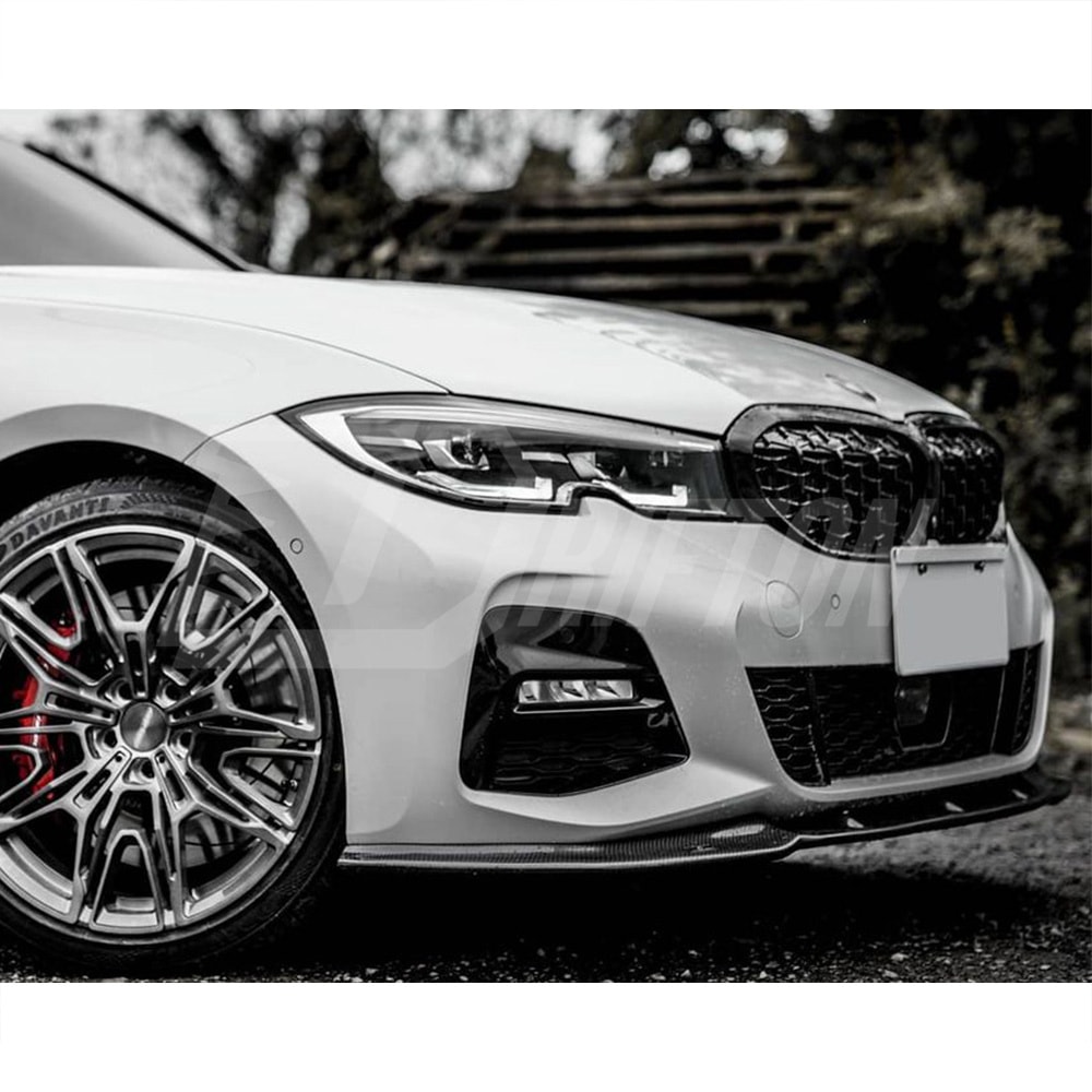 FD Style Carbon Fiber Front Lip For BMW 3 Series G20 2019-2022