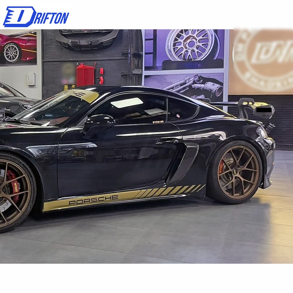 GT4RS Style Carbon Fiber Rear GT Spoiler For Porsche 718 Cayman Boxster 2016-2020